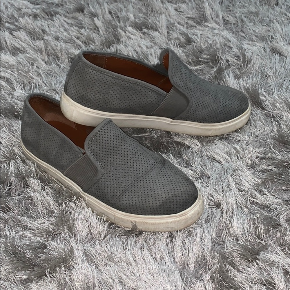Steve Madden Gray Slip Ons